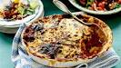Moussaka med lammfärs, zucchini, aubergine och potatis