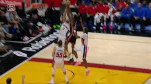 Ausar Thompson with the massive swat at the rim