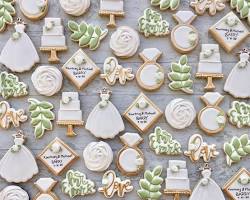 Image of Bridal shower cookies with royal icing