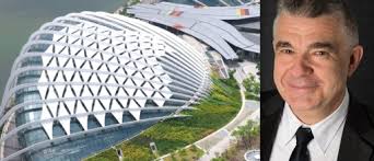 Sébastien Ferrari, Pdg de l&#39;entreprise et le jardin botanique de Singapour recouvert sur 25 000 m2 de matériau composite Serge Ferarri. - 805d1d87f3b4af98be88b0e20baaec47