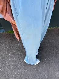 Pantalon Delila long Denim viscose ciel – V and the