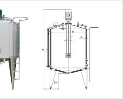 Hình ảnh về Cấu tạo bồn chứa sữa