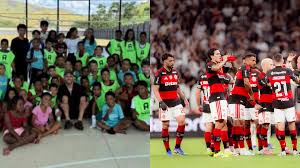 Arrascaeta visita projeto social e faz torcedores do Flamengo irem às lágrimas