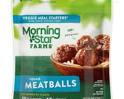 Image of MorningStar Farms vegetarian frozen meatballs