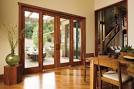 Wood sliding glass doors