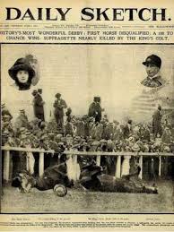 Résultat de recherche d'images pour "suffragettes epsom derby"