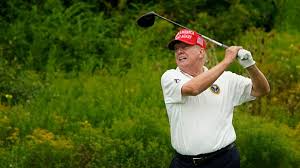 President Trump celebrates Bedminster club championship, brags little practice was needed to score a 70