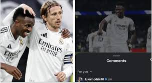 Luka Modric reacciona a la exhibición de Vinícius Jr. contra la Real Sociedad