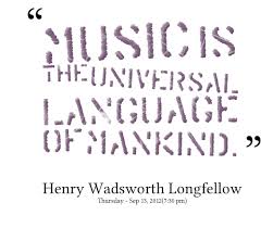 Quotes from Inspirably: Music is the universal language of mankind ... via Relatably.com