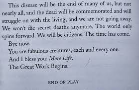 Angels In America by Tony Kushner My tattoo quote. &quot;The great work ... via Relatably.com