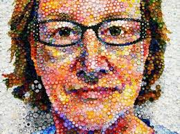 Amazing Bottle Cap Self Portait. Categories: Art &amp; Design | by Brooke Dowd Sacco. Amazing Bottle Cap Self Portait - Bottle-Cap-Portrait-by-Mary-Ellen-Croteau-1