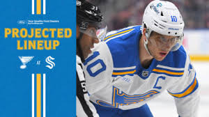 Projected Lineup: March 4 at Seattle | St. Louis Blues