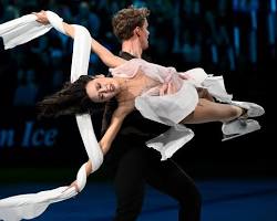 Image of Madison Chock and Evan Bates ice dancing 2026 Winter Olympics