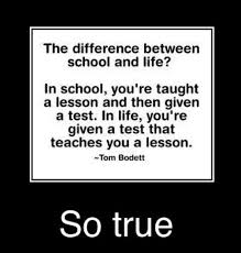 Life Quotes | ... between school and real life , school life funny ... via Relatably.com