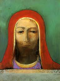 Artinvest2000: Odile Redon &quot;Il silenzio&quot; 1895-1900, Olio su cartone, - redon_silenzio