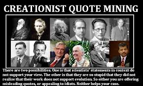 Creationist Quote Mining via Relatably.com