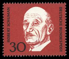 Die hier gezeigte Briefmarke mit <b>Robert Schuman</b> MiNr 556 befindet sich auf <b>...</b> - 54e81b6f_h