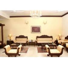 Image result for WOODEN SOFA SET