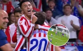 Thiago Almada solo necesitó cinco minutos para meter su primer gol en Atlético de Madrid tras un mes y medi...