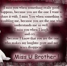 Miss you brother... | Billy... | Pinterest | Miss You, Brother and ... via Relatably.com