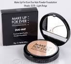 Make Up For Ever Duo Mat Powder Foundation Review -