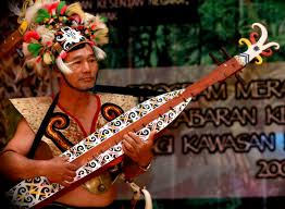 Image result for sape alat musik orang dayak