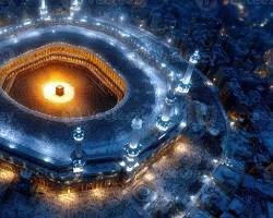 Grand Mosque Makkah night view official photo, AI generated