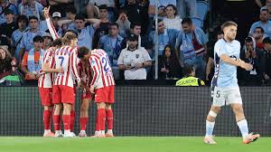 Gol de Starfelt (p.p.) (0-1) en el Celta 1-1 Atlético de Madrid