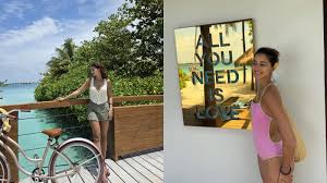 Ananya Panday's Maldives Getaway: Beaches, Biking, and Bliss Captured on Instagram