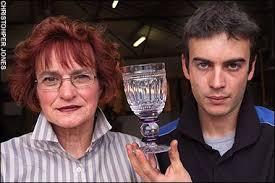 Mary Hurst and her son, Christopher - Starting Family glass act is a cut above. Mrs Hurst says to be prepared for the business to take over your life - money-graphics-2007_879677a