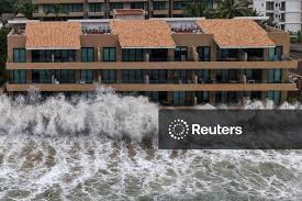Licensable picture: Hurricane Simon churns off Mexico's Pacific coast