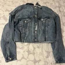 American Eagle Outfitters Jackets & Coats | American Eagle Denim Jean Jacket W Grey Hood | Color: Blue/Gray | Size: S | Johannahmathwig's Closet - Product from Poshmark
