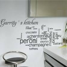 Medium Personalised Kitchen Name Food Wall Quotes / Wall Stickers ... via Relatably.com