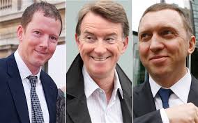 Lord Mandelson visited a sauna in Siberia with a Russian oligarch and Nathaniel Rothschild, one of Britain&#39;s richest men, where they were thrashed with ... - mandelson_2118821b