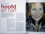 Opdracht van: Patrick Keeler, grafisch ontwerper. Blad: C-Magazine, no. 2. Geschilderde Illustratie: Claudia Zuiderwijk. Artikel: &#39;Hoofd én hart&#39;. - 4853-m-12784921