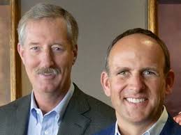 Steve Van Andel, left, and Doug DeVos. GRAND RAPIDS — Two men who emerged from their fathers&#39; long shadows to help lead direct sales giant Amway to become a ... - 9598066-large