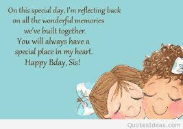 Wonderful happy birthday sister quotes and images via Relatably.com