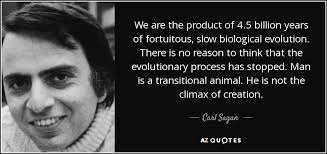 Carl Sagan quote: We are the product of 4.5 billion years of ... via Relatably.com