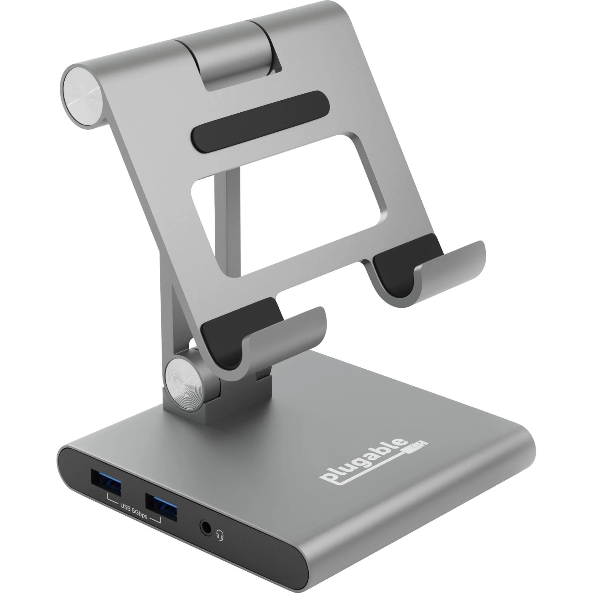 Plugable 8-in-1 USB C Docking Station for iPad with Stand