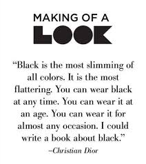 Christian Dior quote. Back in black | J&#39;adore Christian Dior ... via Relatably.com