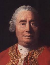 David Hume (1772). fat, smug sort of guy in red robes and a wig - hume