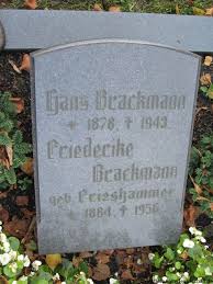 Grab von Hans Brackmann (1878-1943), Friedhof Neermoor