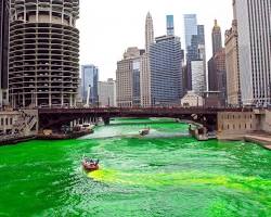 Image of Lake Street Bridge Chicago St. Patrick's Day