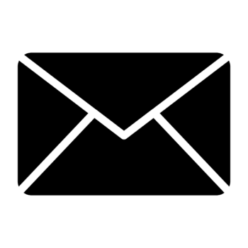 e-mail en mail icoon zwart 20009614 PNG
