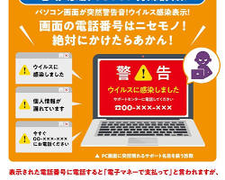 サポート詐欺の画像