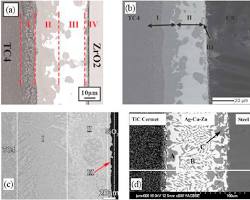 Brazed ceramicmetal joint with stress cracks