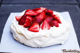 Pavlova with Strawberries