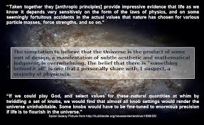Primer: Cosmic Design in a Nutshell via Relatably.com