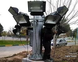 Image of برج نوری در منطقه صنعتی