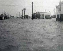 Image of Hurricane Carla damage in Houston